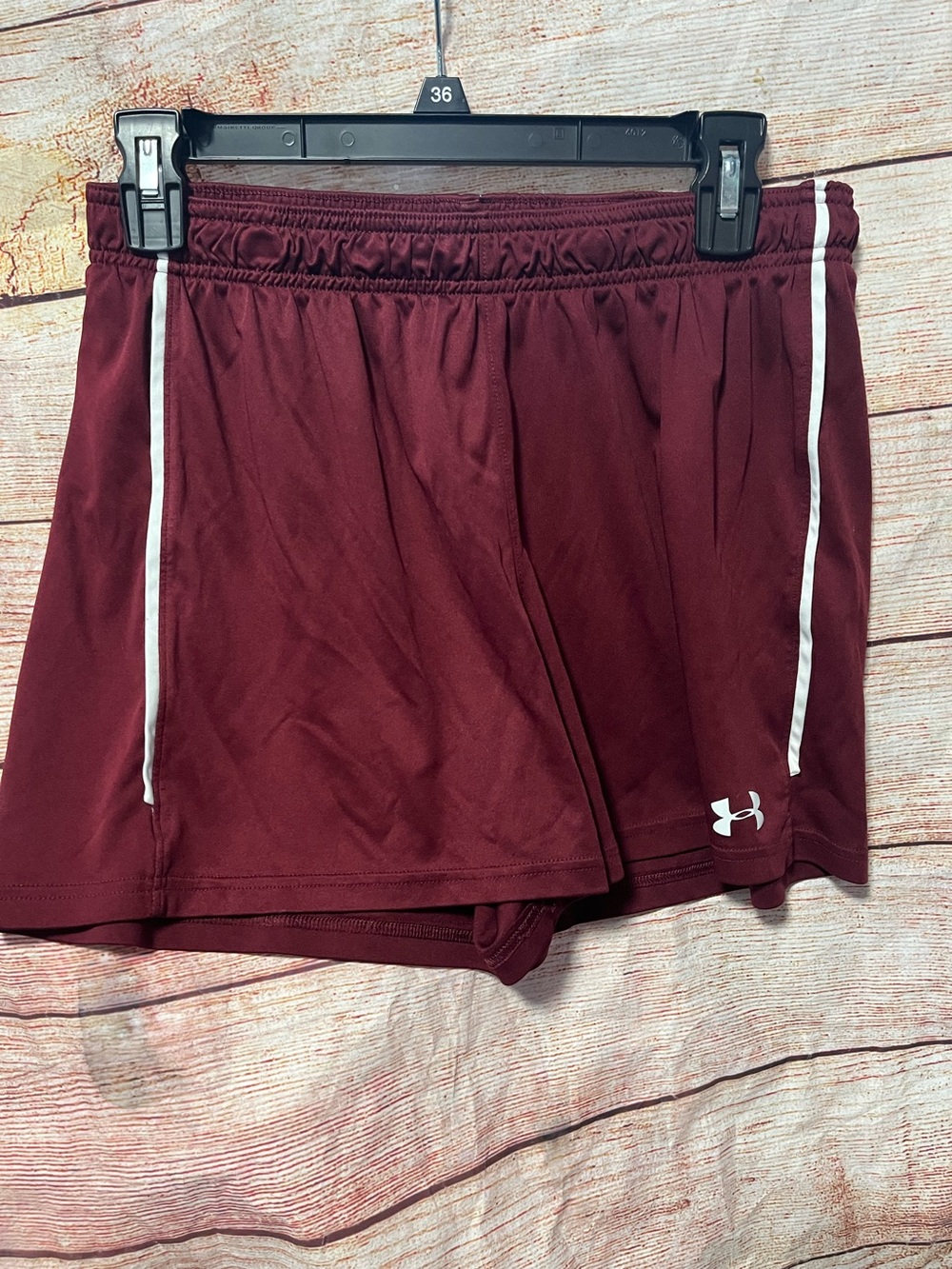 Under Armour athletic shorts-Dark red-Girls large